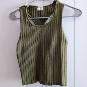 Women's Cotton On Size M Cropped Racerback Tank